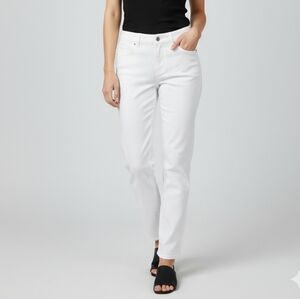 Maurices White Skinny Jeans Women’s Size L-R Stretch Mid Rise Denim Pants